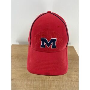 Ole Miss Rebels Hat Adjustable Strapback Red Adjustable Collegiate Headwear